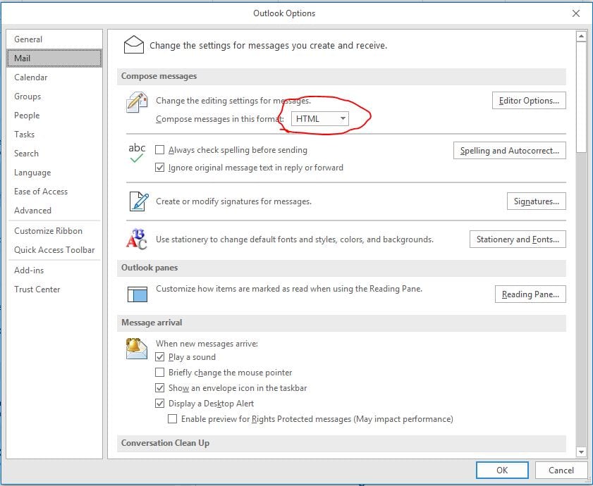 btconnect 365 outlook settings