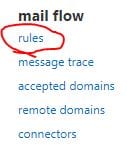 mail flow rules