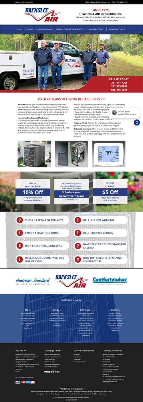 Click to visit Backslee Air Conditioning Service